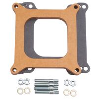 Carby Carburetor 1/2 Open Spacer 4150, adapter, standard flange, square-bore. 4-barrel, divided wall,  dual-plane
