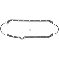 SBC 262 267 305 350 400 Sump Oil Pan Gasket Multi-Piece Rubber Left Side Dipstick Small Block Chevy 1954-1974