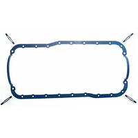 1 Piece 351W Windsor Sump Oil Pan Gaskets, Steel Core Blue Silicone, PERMADRY (Early 351W Windsor)