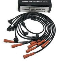 FORD 351C Cleveland XW XY GT OEM Factory Look Spark Plug Ignition Leads. 7mm KITS STANDARD CAP  BLACK / ORANGE BOOTS