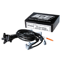 Spark Plug Wires SBC Chevy 350 9MM HEI ignition leads Set Under headers Black 90/90 Kit Small Block HEI CAP