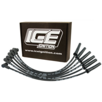 HOLDEN V8 EARLY 253 308 Spark Plug Wires 9MM ignition leads Set Around Covers Black, STANDARD CAP, Female coil. Kit Complete Finished