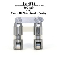 MOREL FORD WINDSOR SOLID MECHANICAL ROLLER LIFTERS TIE BAR RACE SERIES 0.750" WHEEL 302W 351W