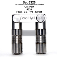 MOREL FORD BBF 429-460 + FE 390 428 0.875" dia HYDRAULIC ROLLER LIFTER TIE BAR DROP IN 0.700" WHEEL