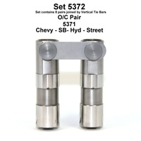 SBC Street Performance  .842" Diameter Hydraulic Roller Lifters, Tie Bar, Link, CHEVY SMALL BLOCK 350