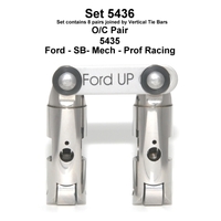 FORD WINDSOR SOLID MECHANICAL ROLLER LIFTERS TIE BAR RACE SERIES 0.750" WHEEL 302W 351W PRESSURISED OILING