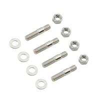 Carburetor Carby Mounting Studs with Nuts, Steel, Zinc Plated, 5/16-18/24 in. x 1.500 in. Long, Set of 4