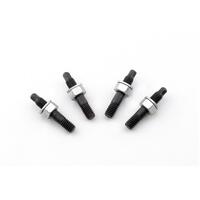 Carburetor Carby Mounting Studs with Nuts Bullet Tipped, Steel, Black Oxide/Cadmium Nuts-Washers, 5/16 in.-18, 1 1/2 in. Length, Set