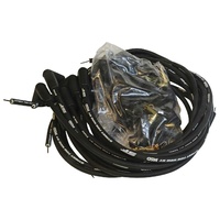 Spark Plug Wire Set UNIVERSAL 8mm Black 90 DEG Plug Boots Socket Style Cut-To-Fit  V8 Kit