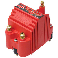 Ignition coil RED Blaster SS E-Core Male HEI Lead Red Square Box plastic body