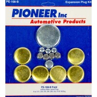 Ford SBF 302W 351W Welch Welsh Expansion Freeze Plug complete Engine Kit, Brass, Natural, SMALL BLOCK FORD Windsor