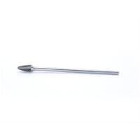 POW355456 6 in Shank Aluminum Cut 1/2 in Round Tree Carbide Burr