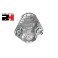 Silver Fuel pump Block off plate Chevy BBC and Ford Windsor 289 302 351 and Holden 6 cylinder.