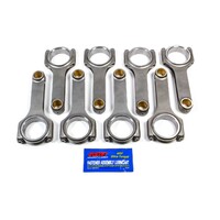 5.700" LJ 4340 H-BEAM CONRODS, 12 Point ARP 2000 bolts, SBC Chevy 350 Small Block, 6570021