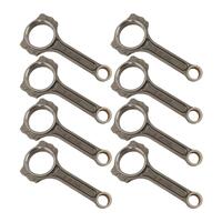6.000" Stock Replacement I-Beam Connecting Rods 4340, ARP 8740 Rod Bolts. SBC SMALL BLOCK CHEVY 350 Conrods 36000