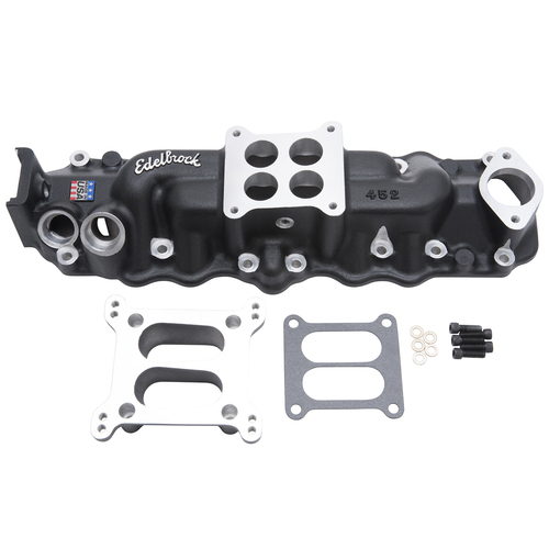 11073, Ford, Flathead, Edelbrock, Intake Manifold, Intake, Manifold, Black Powder Coated