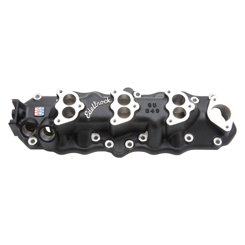 11093, Ford, Flathead, Edelbrock, Intake Manifold, Intake, Manifold, Dual-Plane, Black Powder Coated