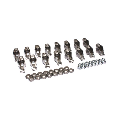 Magnum Stamped Steel with Roller tip Roller Rockers Arms 1.6 Ratio Ford Windsor 3/8" Stud