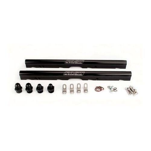 146027B-KIT Black Billet Fuel Rails Kit for LS3/L76 and LS7 LSXr 102mm Intake Manifolds