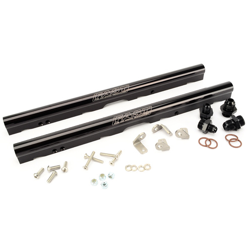  Black Billet Fuel Rails Kit for LS1 and LS6 LSXr 102mm Intake Manifolds (146302b)