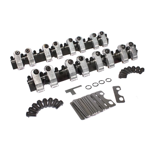 1506 Shaft Mount Aluminium 1.6/1.5 Ratio Roller Rockers Kit for SBC w/ Brodix Track 1 Cylinder Head, Small Block Chevy