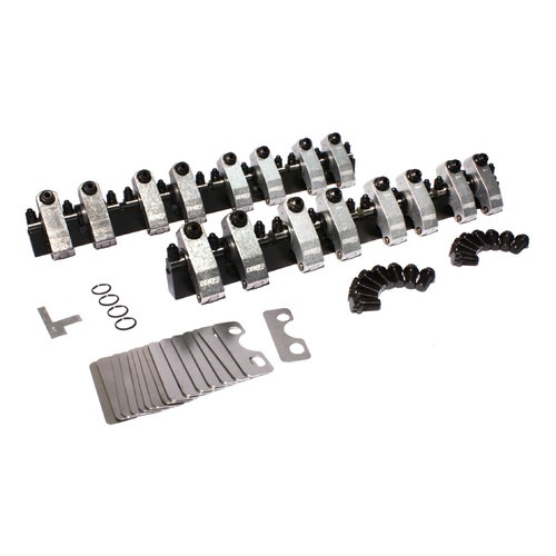 Shaft-Mount Roller Rockers, Ford Windsor 302 347 351, Aluminum 1.6 Ratio Rocker Kit  302W 347 351W w/ OE Head