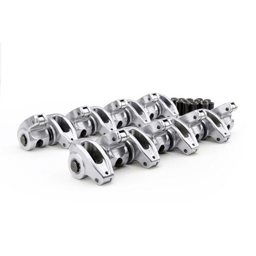 High Energy Aluminum Alloy 1.5 Ratio Roller Rockers  3/8" Stud Set Chevy Small Block SBC 327 350 400