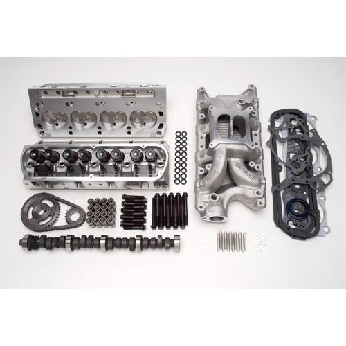 Edelbrock, power package, top end kit, all-in-one-box performance, total power package, intake manifold, intake, heads, cylinder heads, cam, camshaft,