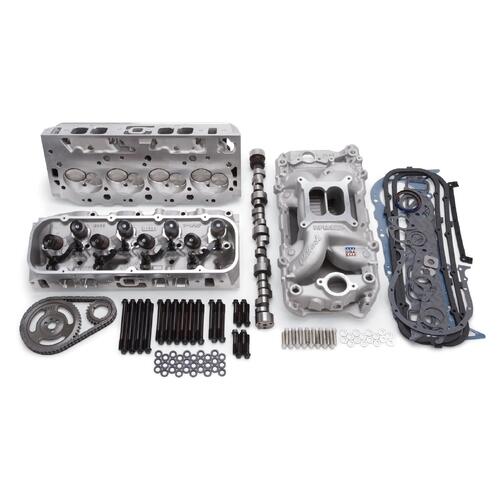 Edelbrock, power package, top end kit, all-in-one-box performance, total power package, intake manifold, intake, heads, cylinder heads, cam, camshaft,