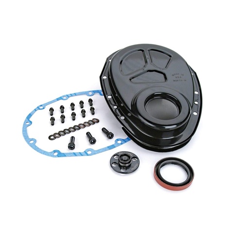 208 SBC Steel Timing Cover w/ Thrust Plate for Chevrolet 327 350 400 Small Block Chev