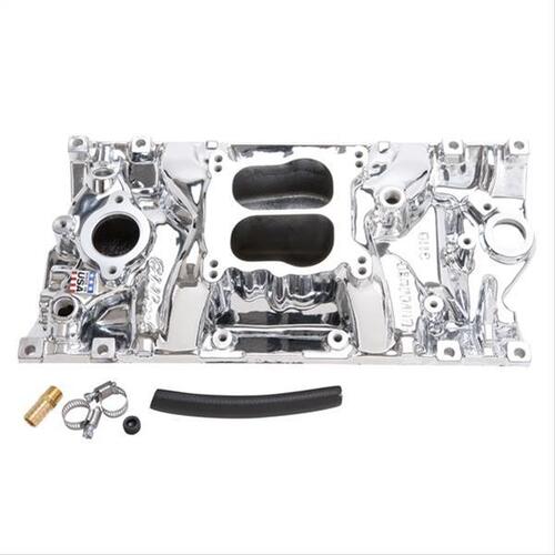 21164, Chevy, Chevrolet, Edelbrock, Intake Manifold, Intake, Manifold, Dual-Plane, Performer, Endurashine