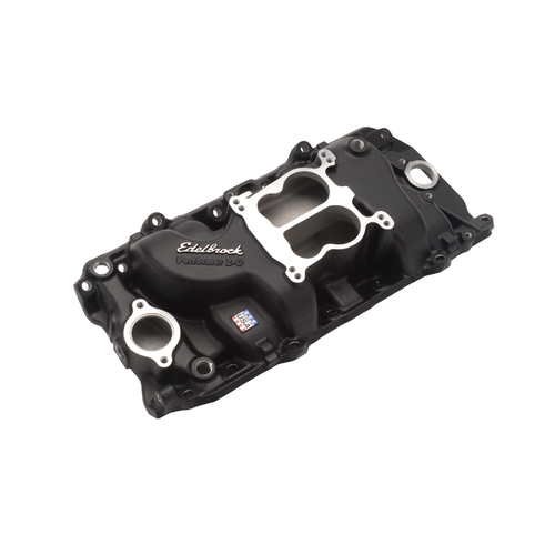 21613, Chevy, Chevrolet, Edelbrock, Intake Manifold, Intake, Manifold, Dual-Plane, Performer, Black Powder Coated