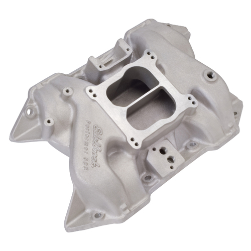 2186, Chrysler, Edelbrock, Intake Manifold, Intake, Manifold, Dual-Plane, Performer, Satin
