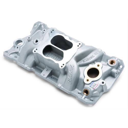 2504, Chevy, Chevrolet, Edelbrock, Intake Manifold, Intake, Manifold, Dual-Plane, Performer, Satin