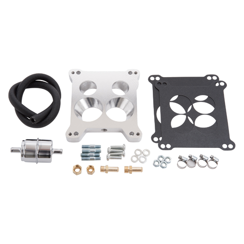 2697, Edelbrock, Edelbrock Carburetor, adapter, Square Bore, spread bore, carburetor adapter, carb, carburetor adapter plate, intake manifold, univers