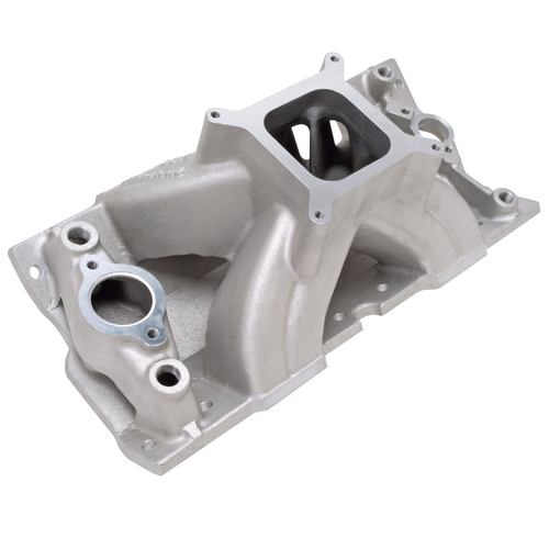 2814, Chevy, Chevrolet, Edelbrock, Intake Manifold, Intake, Manifold, Single-Plane, Super Victor, Satin