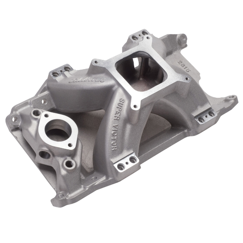 28155, Chrysler, Edelbrock, Intake Manifold, Intake, Manifold, Single-Plane, Super Victor, Satin, EFI