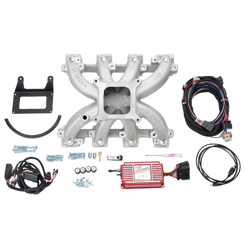 28456, Chevy, Chevrolet, Edelbrock, Intake Manifold, Intake, Manifold, Single-Plane, Victor JR., Satin