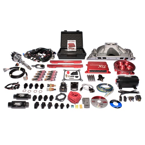 3011454-05 XFI 2.0 Chevrolet Big Block EFI Kit w/ Red Throttle Body and 550 HP Pump