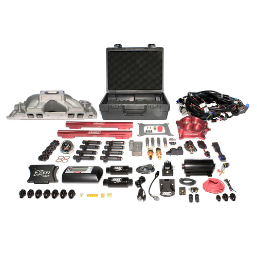 3011454-10E EZ-EFI Chevrolet Big Block EFI Kit w/ Red Throttle Body and 1,000 HP Pump