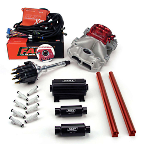 3012350-05 XFI 2.0 Chevrolet Small Block EFI Kit w/ Red Throttle Body and 550 HP Pump