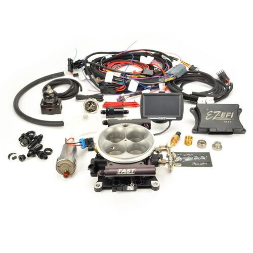 FAST 30447-06KIT EZ Fuel Self-Tuning EFI Throttle Body Injection Kit with In-Tank Fuel Pump