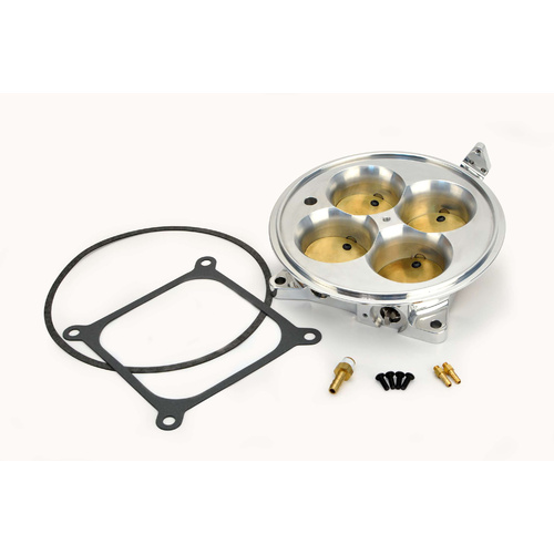 307603P Polished 4150 Flange Air Only Throttle Body for Multiport Injection EFI Systems