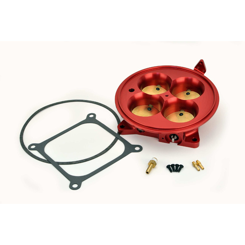 307604 Red 4500 Flange Air Only Throttle Body for Multiport Injection EFI Systems