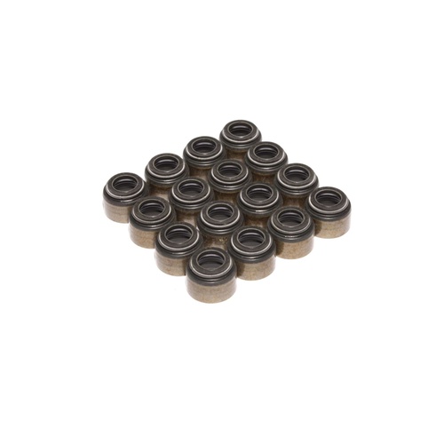 506-16 Set of 16 Black Viton Valve Seals for .494" Guide Size, 11/32" Valve Stem