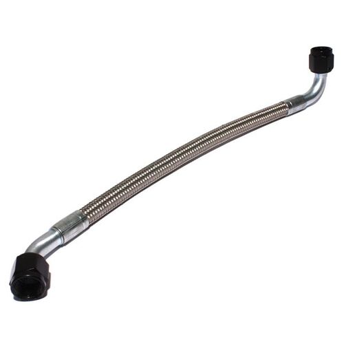 BRAIDED STAINLESS STEEL FUEL LINE FOR 146302 FUEL RAILS -6AN 90Â°/45Â° Ends. EACH