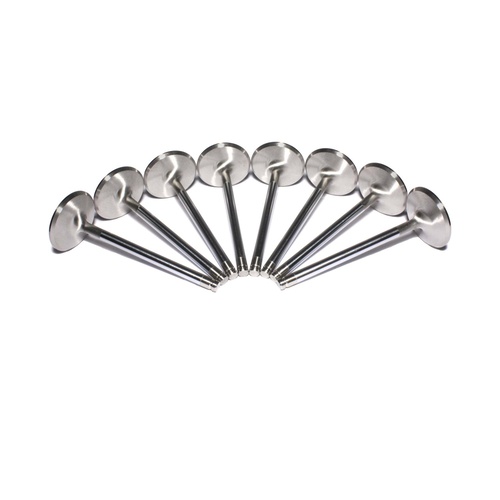 6047-8 Sportsman Stainless Intake Valve Set GM LS w/ 2.080" Head, 4.900" Length 8mm