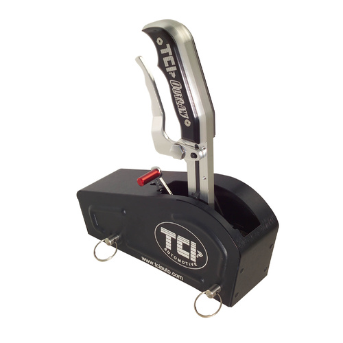 Outlaw Shifter for GM Powerglide with Black-Anodized Cover.