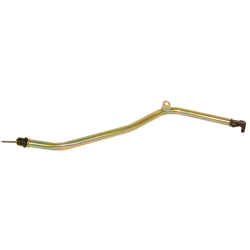 Chevy Turbo TH400 Gold Dichromate Transmission Dipstick. Locking type Full Length steel non-flexible 