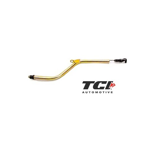 Ford C4 Case-Fill Auto Windsor Small Bellhousing Style Transmission Dipstick Filler Tube. Gold locking